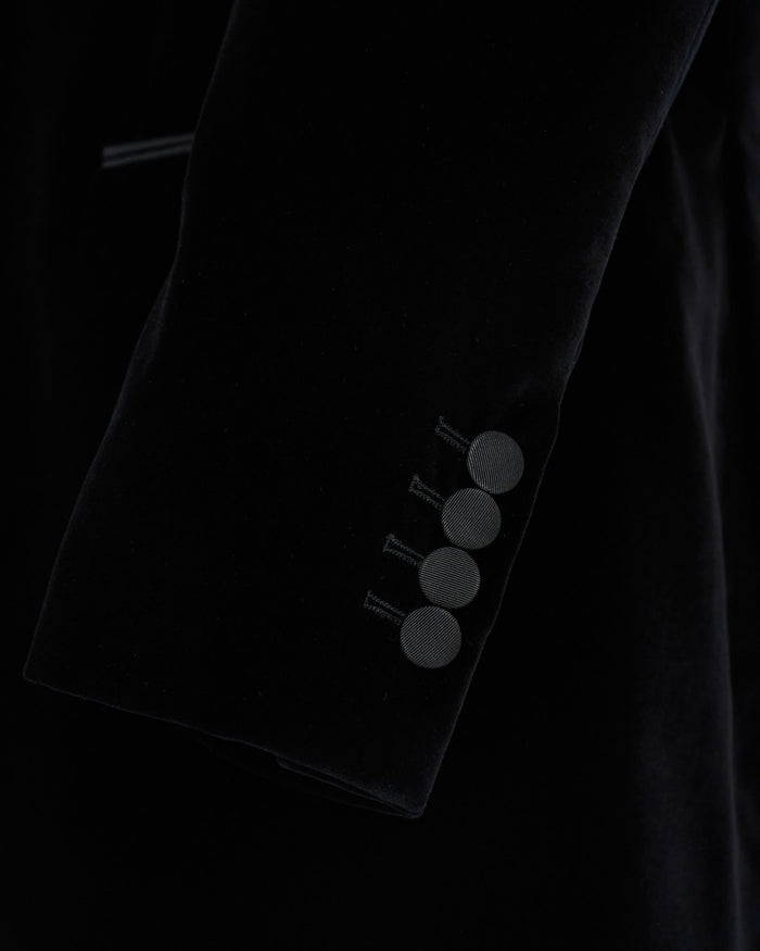 Reynolds Peak Lapel Velvet Dinner Jacket Black