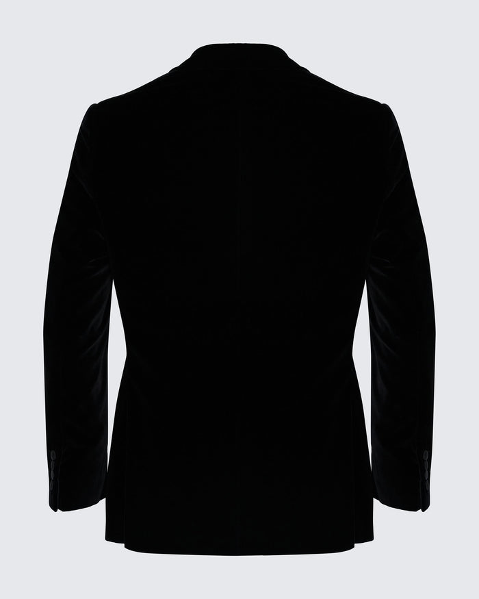 Reynolds Peak Lapel Velvet Dinner Jacket Black