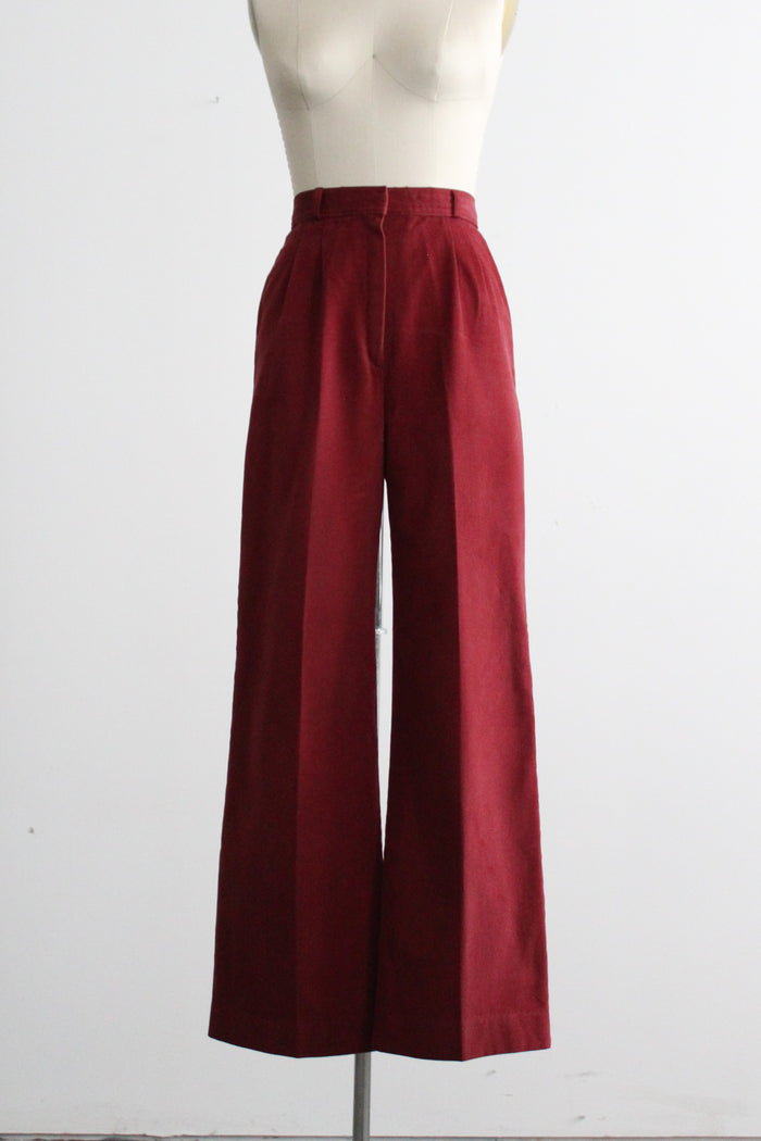 rosewood cotton trousers