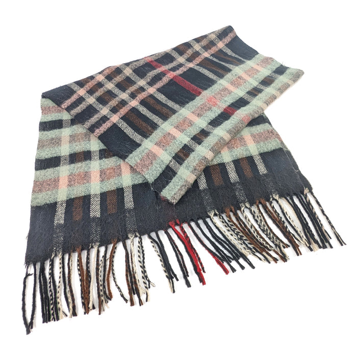 Ruen - Check Unisex Scarf (60x200cm) - Black/Sage