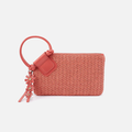 Sable Wristlet Wild Rose Woven Straw