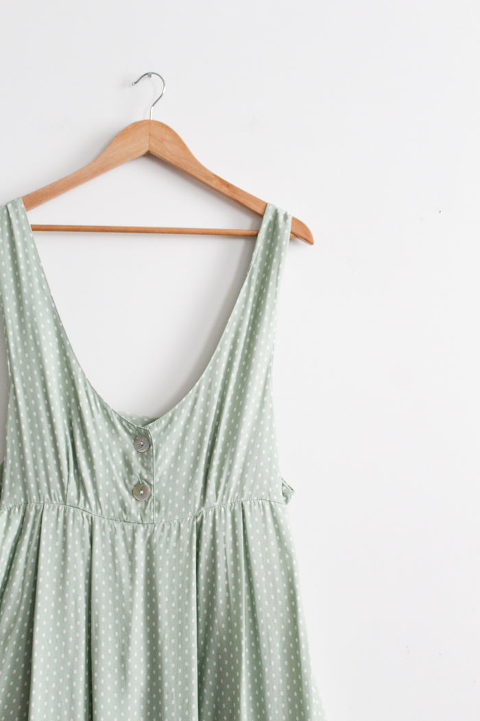 sage dot sundress