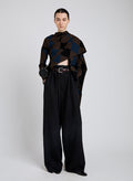 Salome Pant In Classic Twill - Black