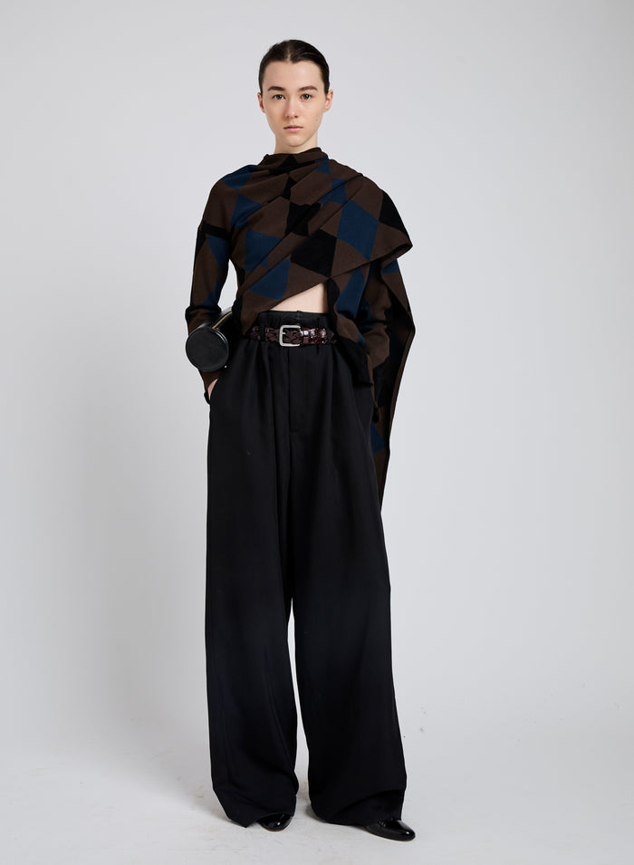 Salome Pant In Classic Twill - Black