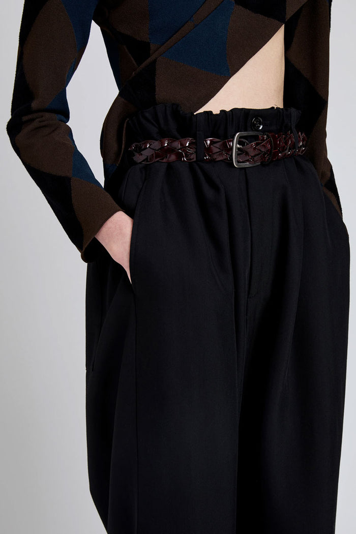Salome Pant In Classic Twill - Black