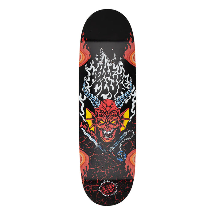 Santa Cruz X Stranger Things Hellfire Club Flames Skateboard Deck 9.0" pure boardshop