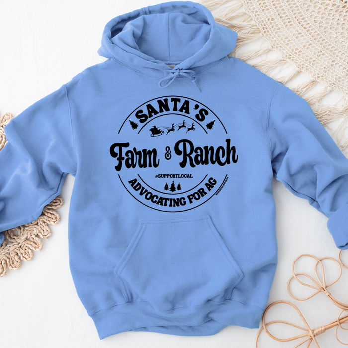 Santa's Farm And Ranch Black INK – Hoodie