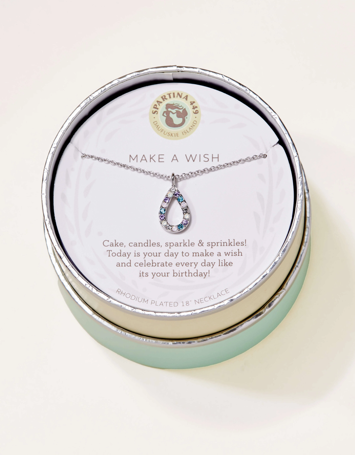 Sea La Vie Necklace 18 in Make A Wish/Flame Silver