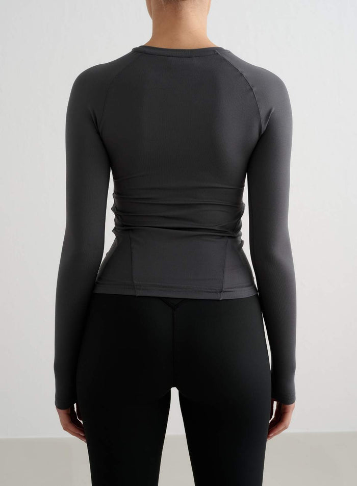 Shadow Grey Soft Basic Long Sleeve