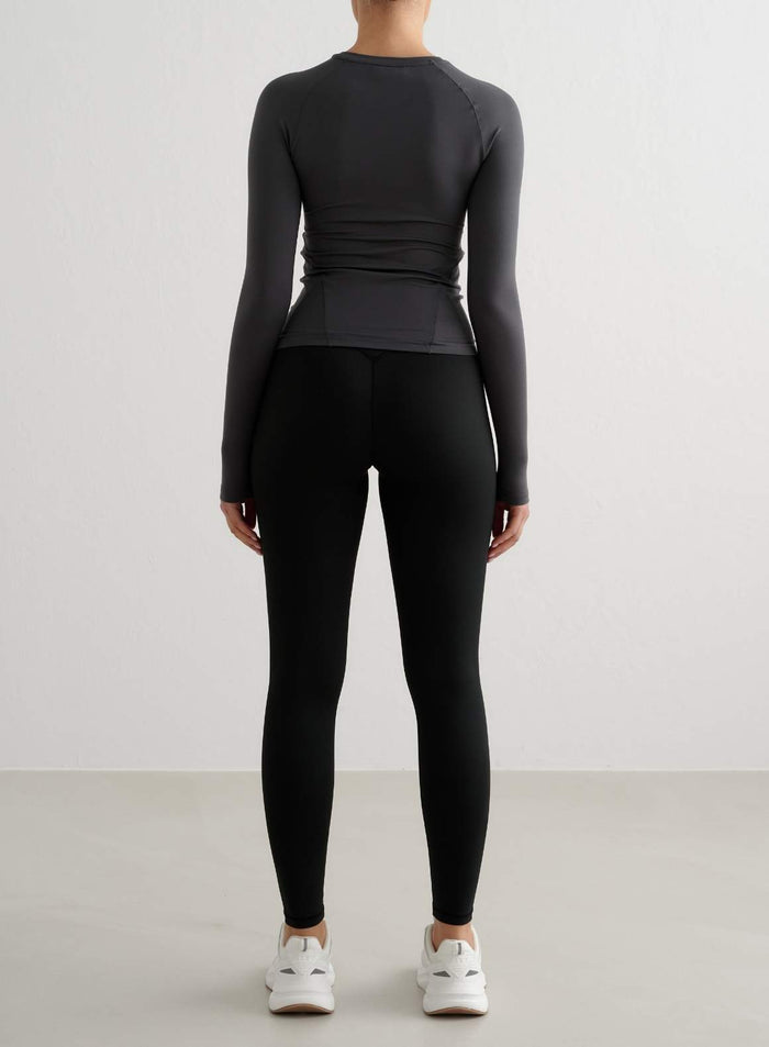 Shadow Grey Soft Basic Long Sleeve