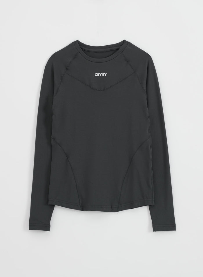 Shadow Grey Soft Basic Long Sleeve