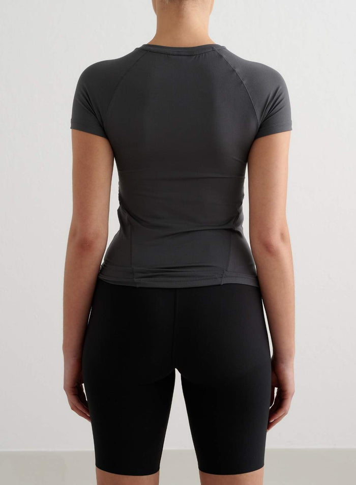 Shadow Grey Soft Basic Short Sleeve