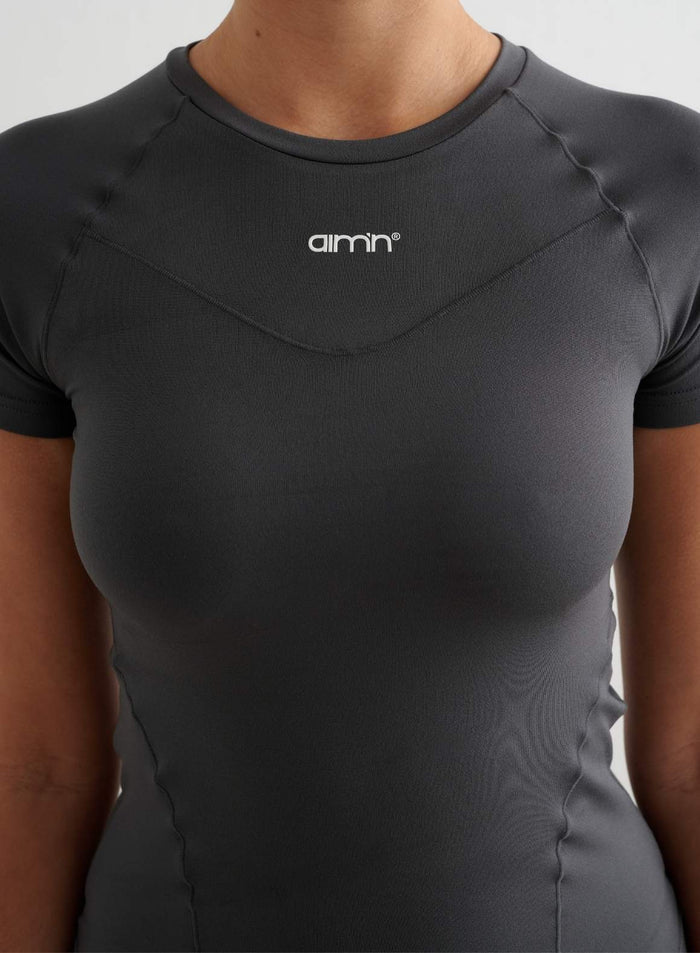 Shadow Grey Soft Basic Short Sleeve