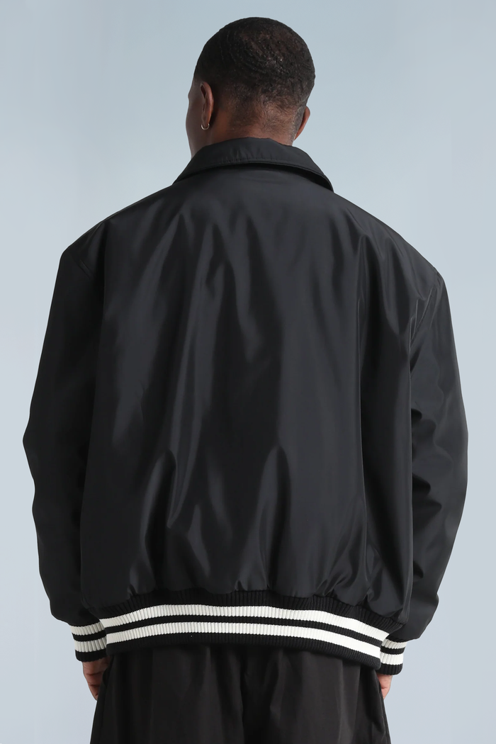 Shaka Wear Unisex Collared Varsity Jacket - SHCVBJ