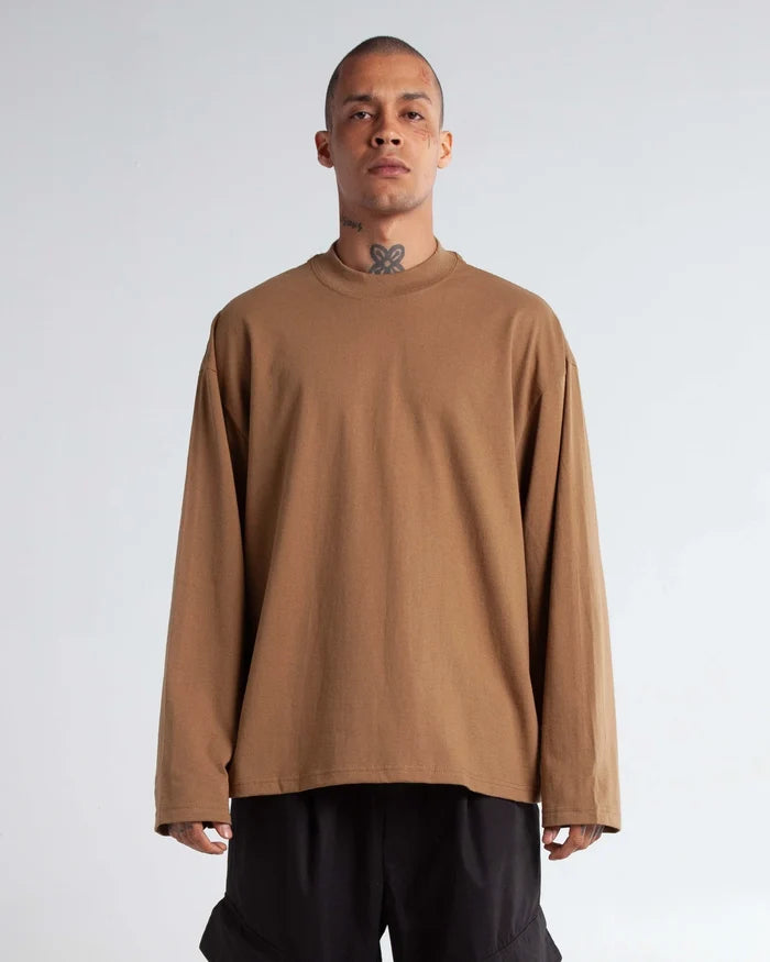 Shaka Wear Unisex Max Heavyweight Oversized Long Sleeve T-Shirt - SHMOL