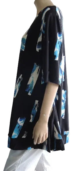 Shelz Stretch Pleat Front Top