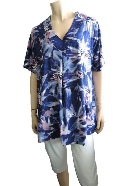 Shelz Stretch V Neck Top