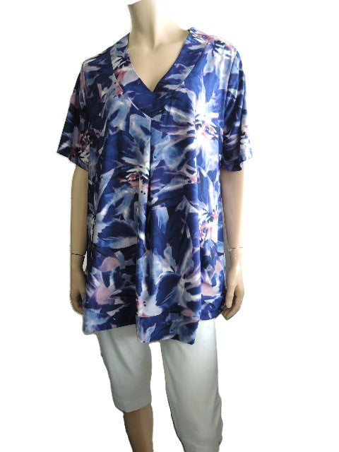 Shelz Stretch V Neck Top