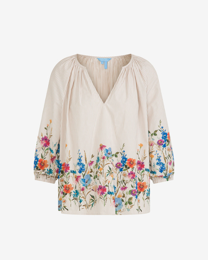 Short Sleeve Top in Summer Blooms