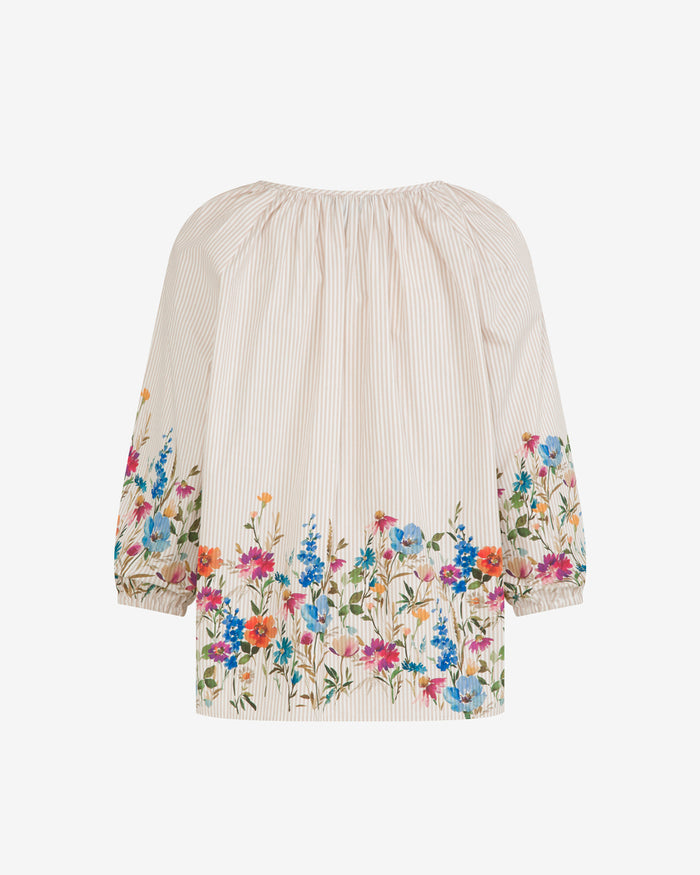 Short Sleeve Top in Summer Blooms