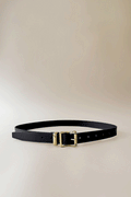 Signature Leather Belt - Black