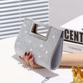 Silver Rhinestone Evening Bag