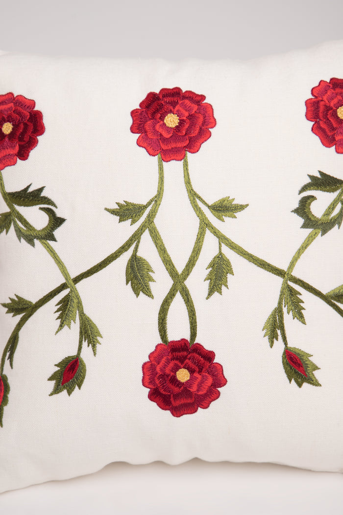 Small Poppy Flower Cushion