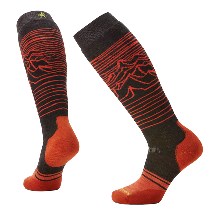 Smartwool Iguchi Patter Over The Calf Snow Socks charcoal pure boardshop