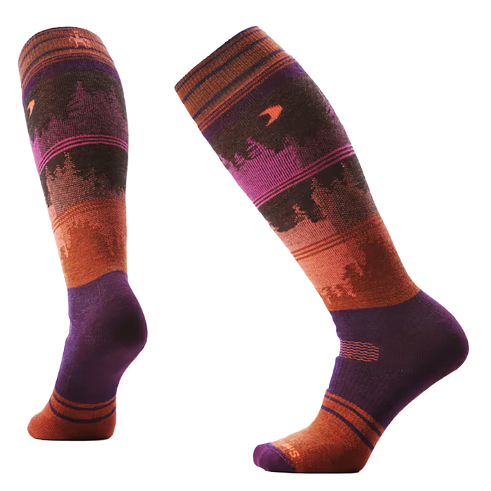 Smartwool Vista Over The Calf Snow Socks Purple Iris Pure Boardshop
