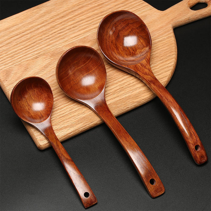 S/M/L Natural Wooden Cooking Scoop