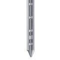 Aluminium stake with multiple holes
