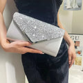 Sparkly Evening Bag (Black, Gold or Silver)
