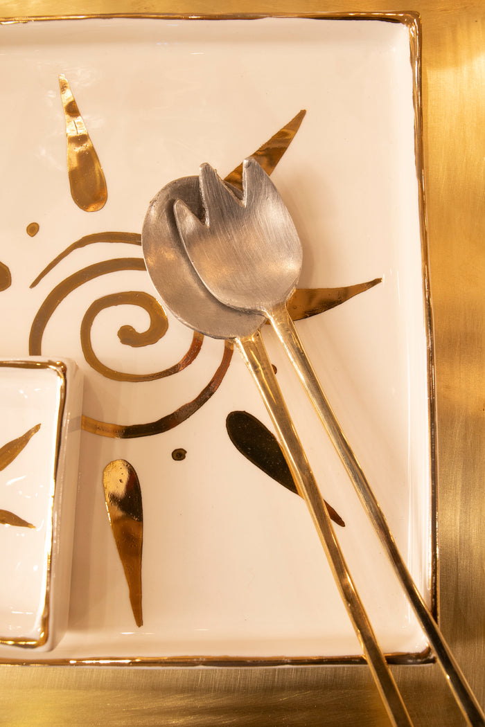 Spoon and Fork Serving Set