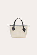 Sprout Micro Tote - Natural/Black & Canvas and Calf Leather