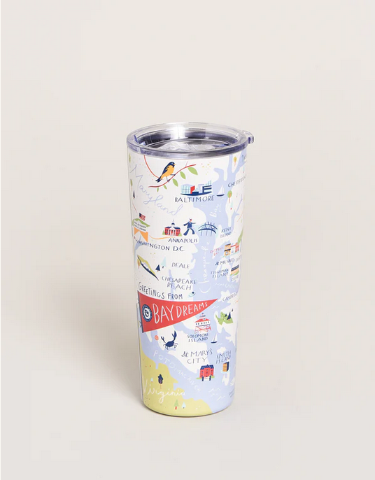 Stainless Steel Bay Dreams Tumbler 22 oz