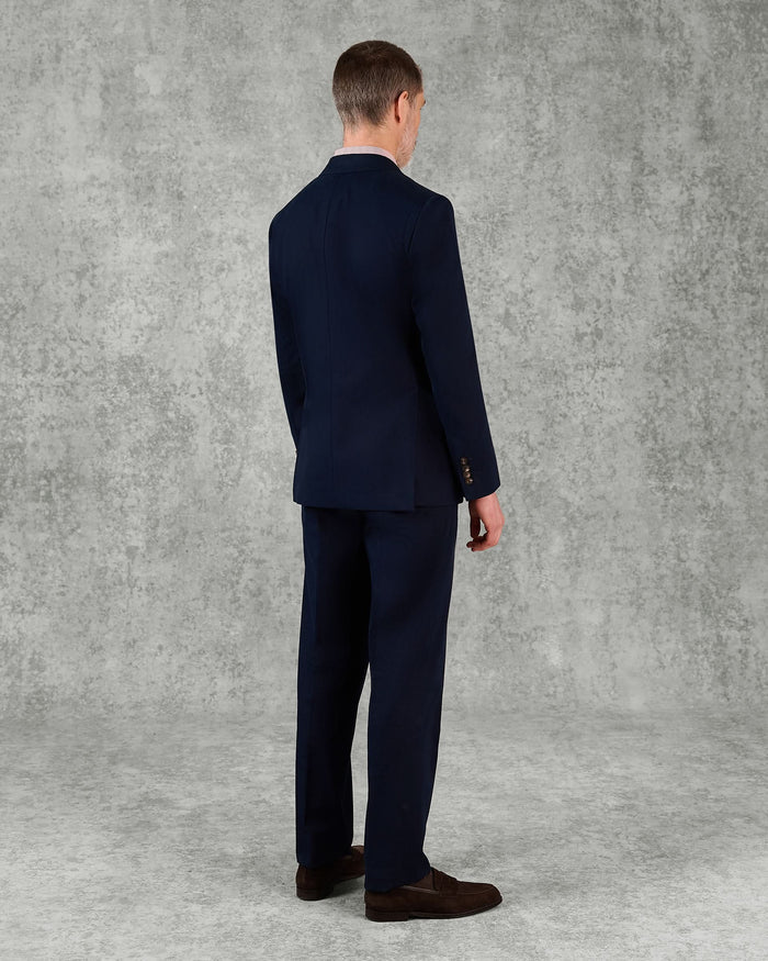 Stanley Cotton Cashmere Suit Jacket Navy