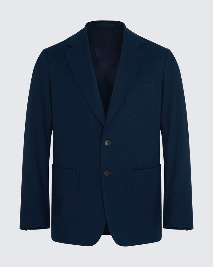 Stanley Cotton Cashmere Suit Jacket Navy