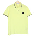 Stone Island Yellow Short Sleeve Compass Cotton Polo Shirt