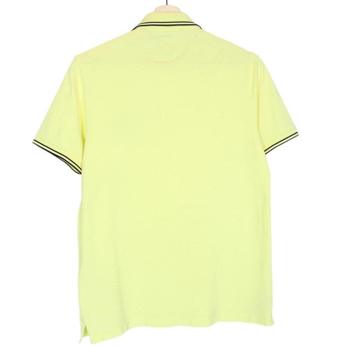 Stone Island Yellow Short Sleeve Compass Cotton Polo Shirt