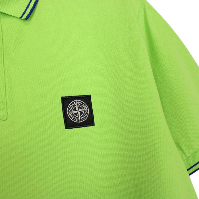 Stone Island Green Short Sleeve Compass Cotton Polo Shirt