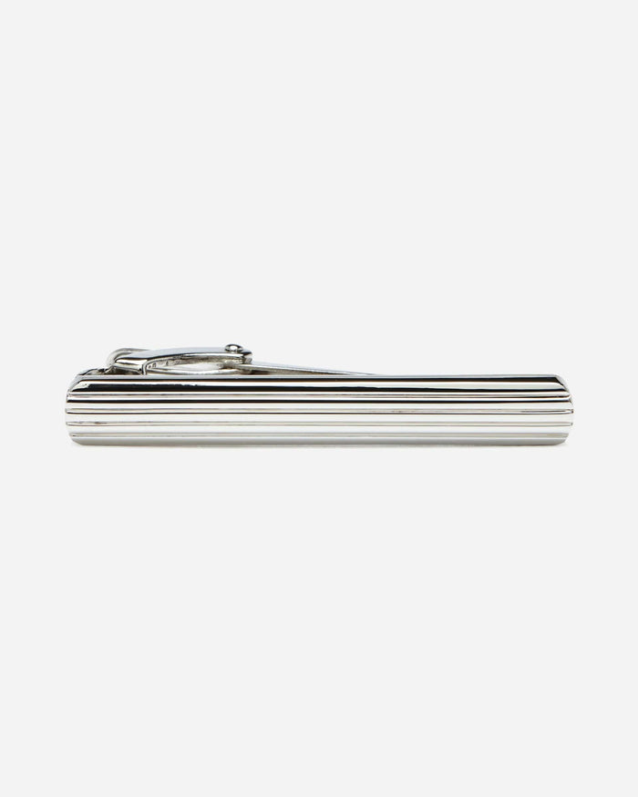 Stripe Tie Clip - Men's Tie Clips at Menzclub