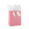 Sugar Paper - Christmas Gift Bag Set, Red Stripe