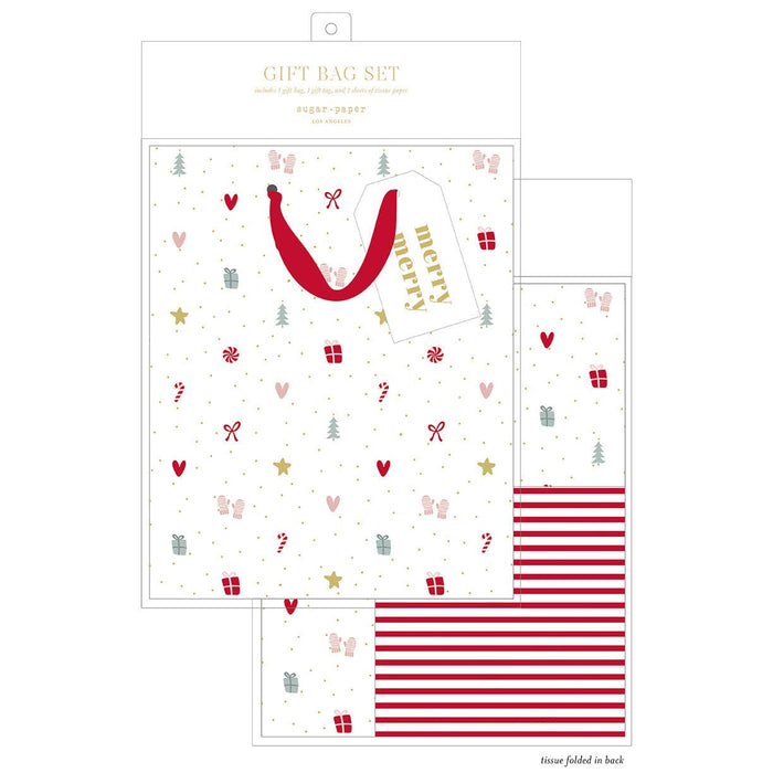 Sugar Paper - Christmas Gift Bag Set, Santa's Workshop