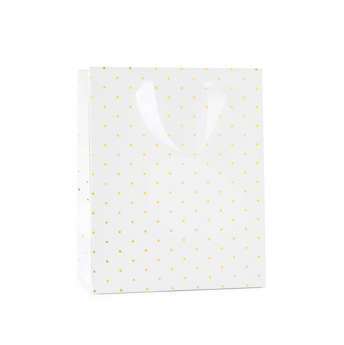 Sugar Paper - Gold Swiss Dot Gift Bag