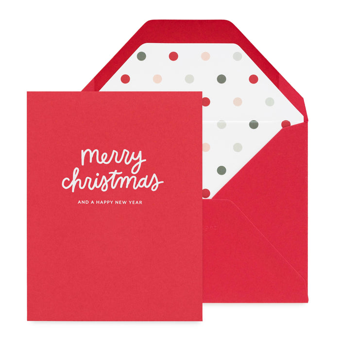 Sugar Paper - Merry Christmas Multi Dot (Single Cards + Boxed Sets): Single Card