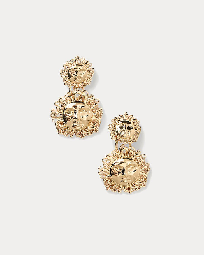 Lilly Pulitzer - Sunny Hunny Statement Earrings - Gold Metallic