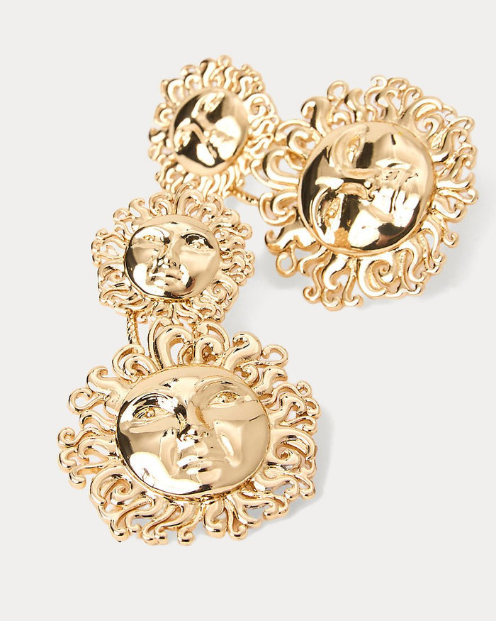 Lilly Pulitzer - Sunny Hunny Statement Earrings - Gold Metallic