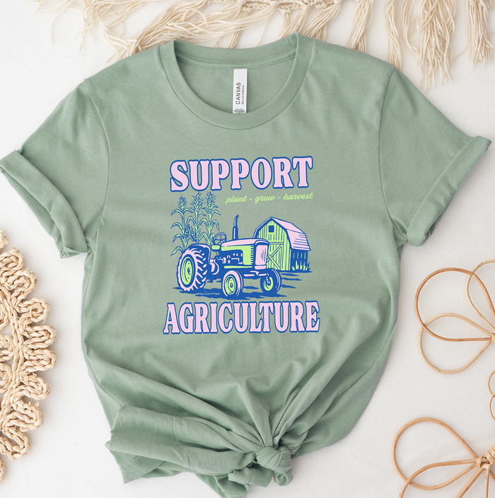 Support Agriculture Neon- Bella Canvas T-Shirt