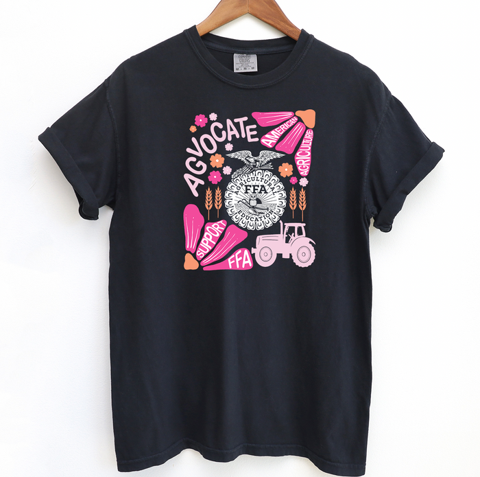 Support FFA Floral Pink– Comfort Colors T-Shirt