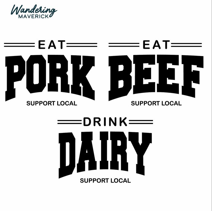 SUPPORT LOCAL - CHOOSE YOUR SAYING - Bella Canvas T-Shirt